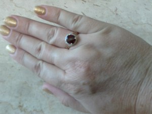 The sweet bling I bought to remember Vegas. I'm sure a character will eventually be wearing it.